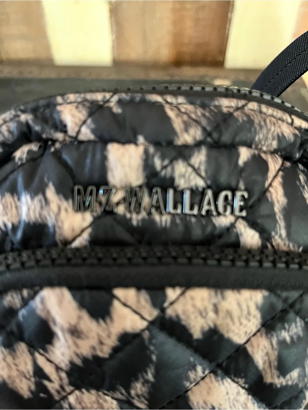 MZ Wallace leopard Micro Metro crossbody
